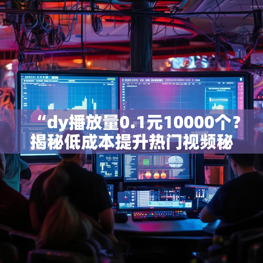 “dy播放量0.1元10000个？揭秘低成本提升热门视频秘诀！”