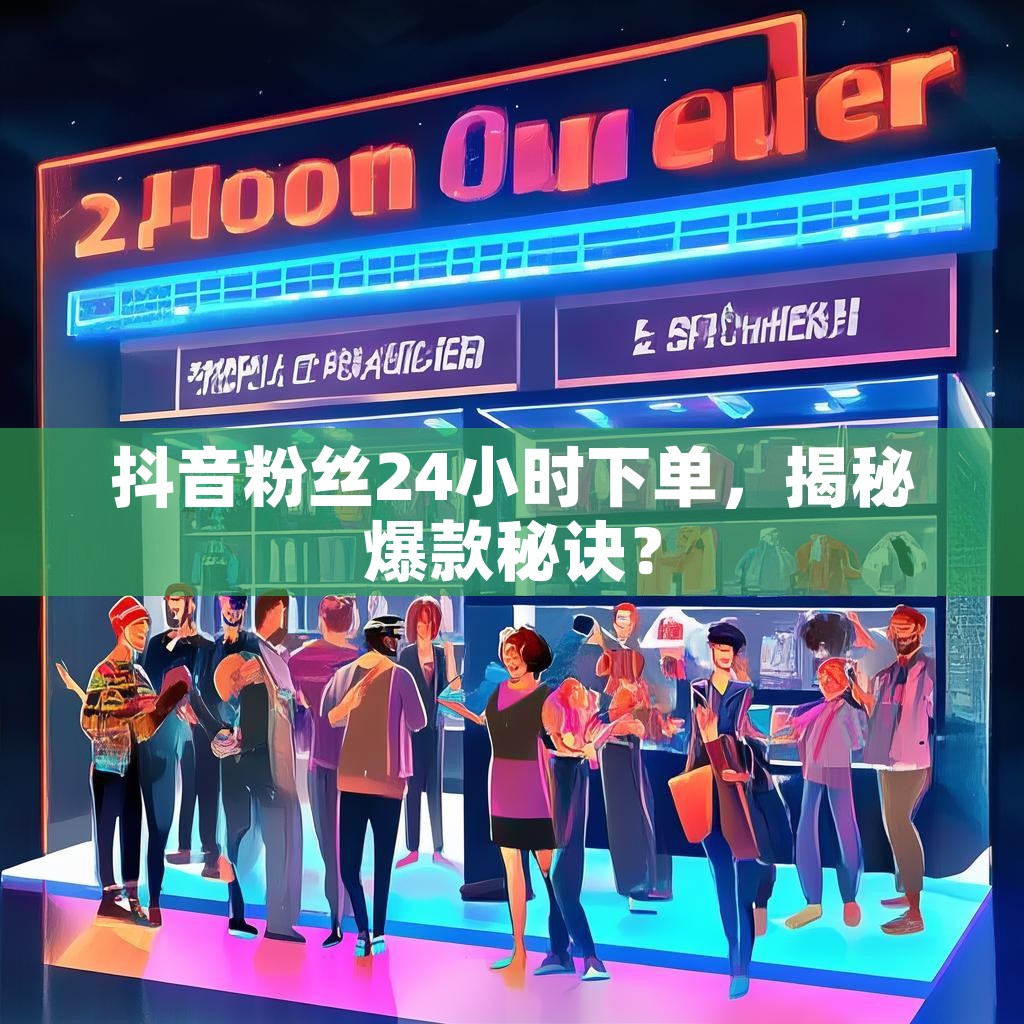 抖音粉丝24小时下单，揭秘爆款秘诀？