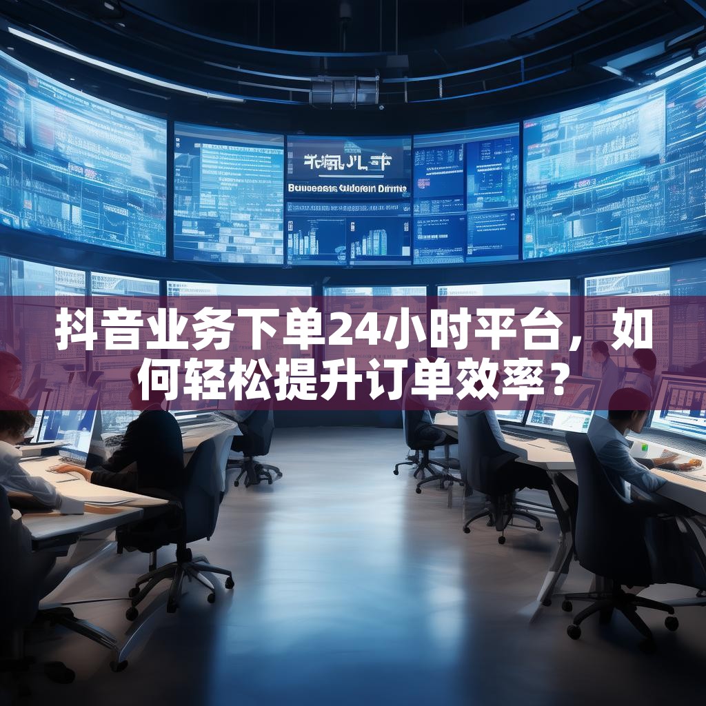 抖音业务下单24小时平台，如何轻松提升订单效率？