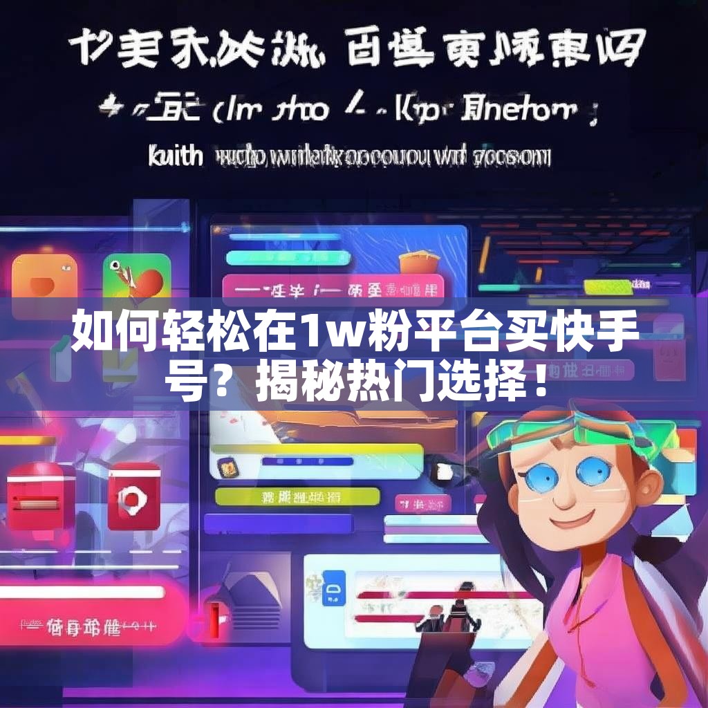 如何轻松在1w粉平台买快手号?揭秘热门选择! 如何轻松在1w粉平台买快手号?揭秘热门选择!