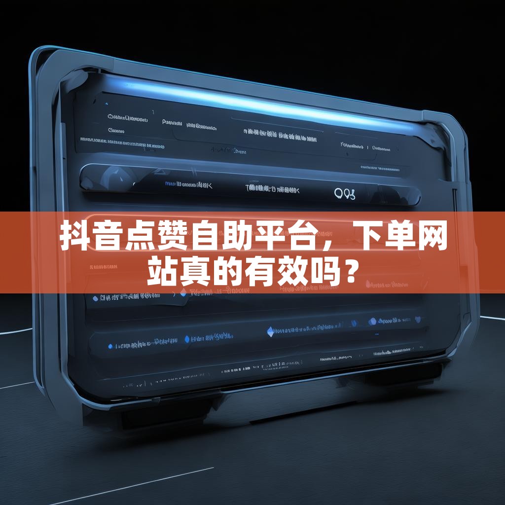 抖音点赞自助平台，下单网站真的有效吗？