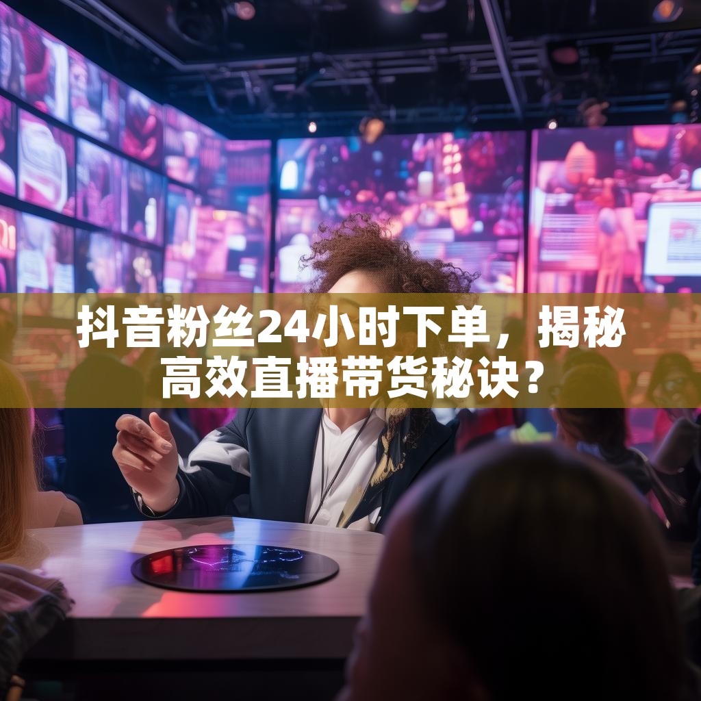 抖音粉丝24小时下单，揭秘高效直播带货秘诀？