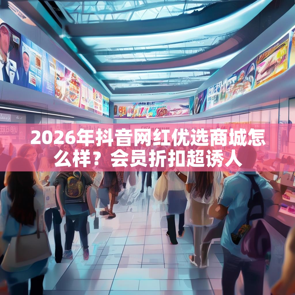 2026年抖音网红优选商城怎么样？会员折扣超诱人
