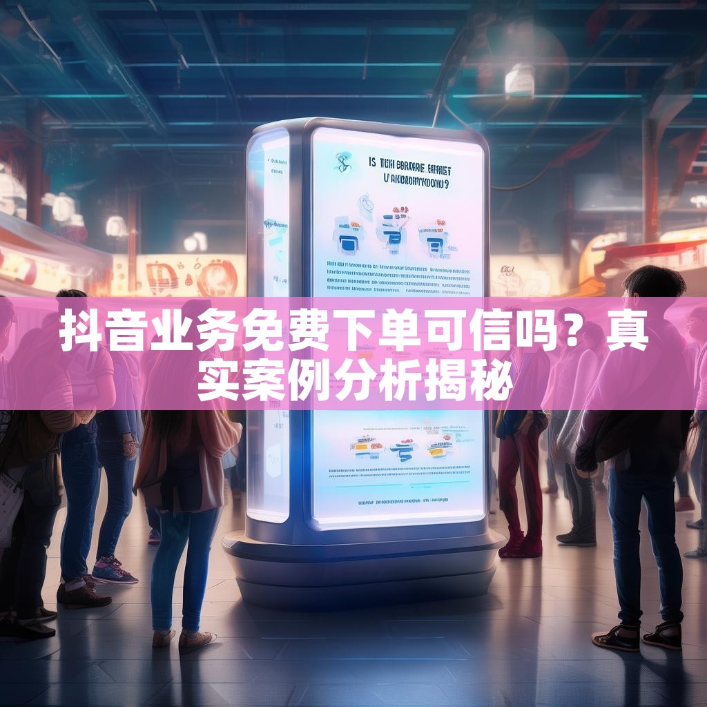 抖音业务免费下单可信吗?真实案例分析揭秘 抖音业务免费下单可信吗?真实案例分析揭秘
