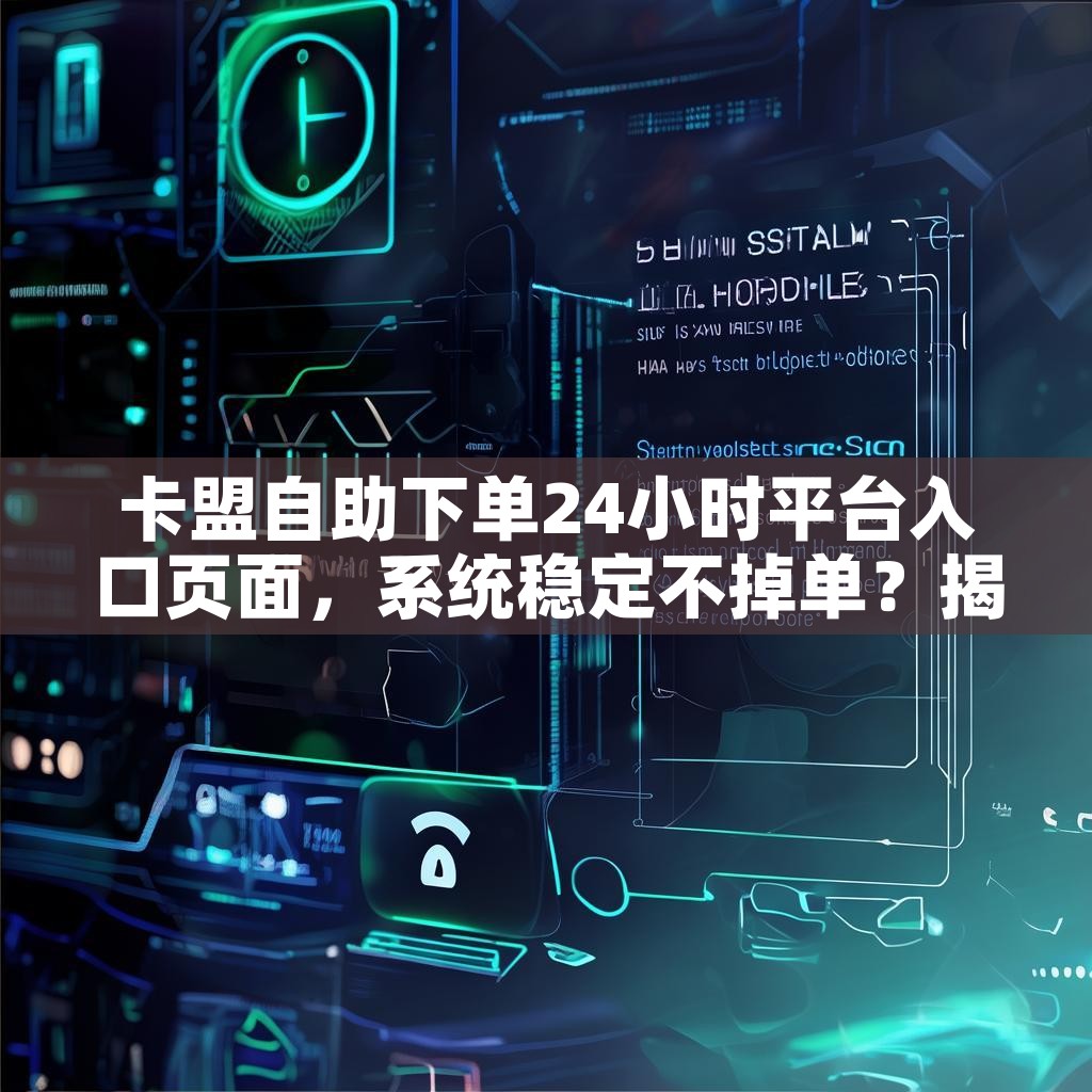 卡盟自助下单24小时平台入口页面，系统稳定不掉单？揭秘！