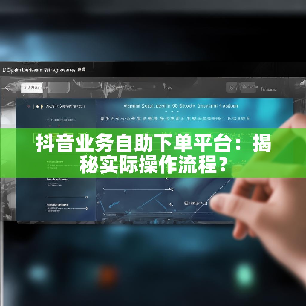 抖音业务自助下单平台：揭秘实际操作流程？