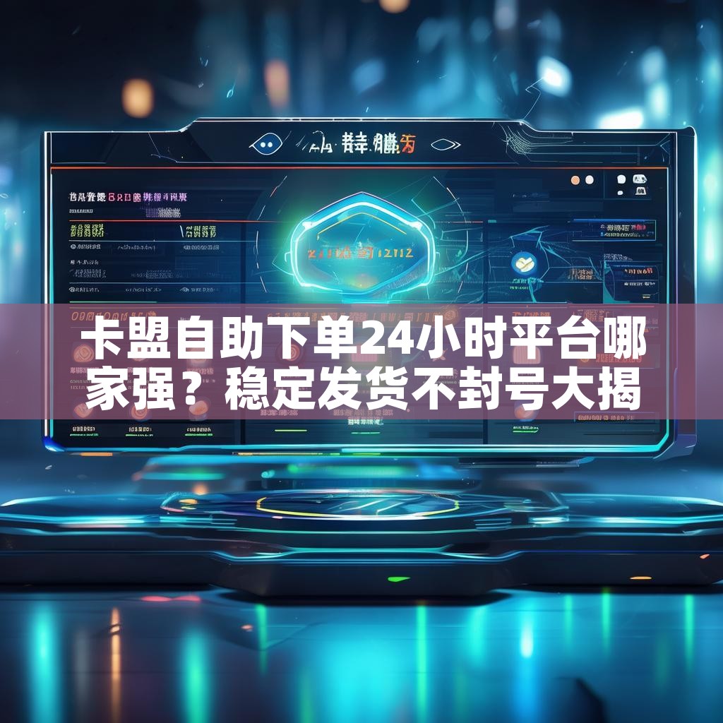 卡盟自助下单24小时平台哪家强？稳定发货不封号大揭秘！