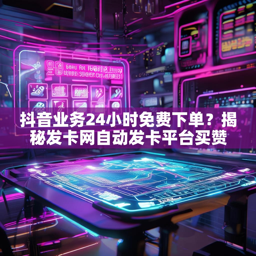 抖音业务24小时免费下单？揭秘发卡网自动发卡平台买赞秘诀！