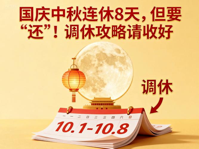 最新放假通知：国庆中秋连休8天，调休安排及特殊情形全知道